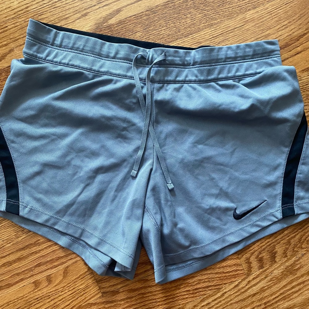 Grey and Black Nike Dri-fit shorts